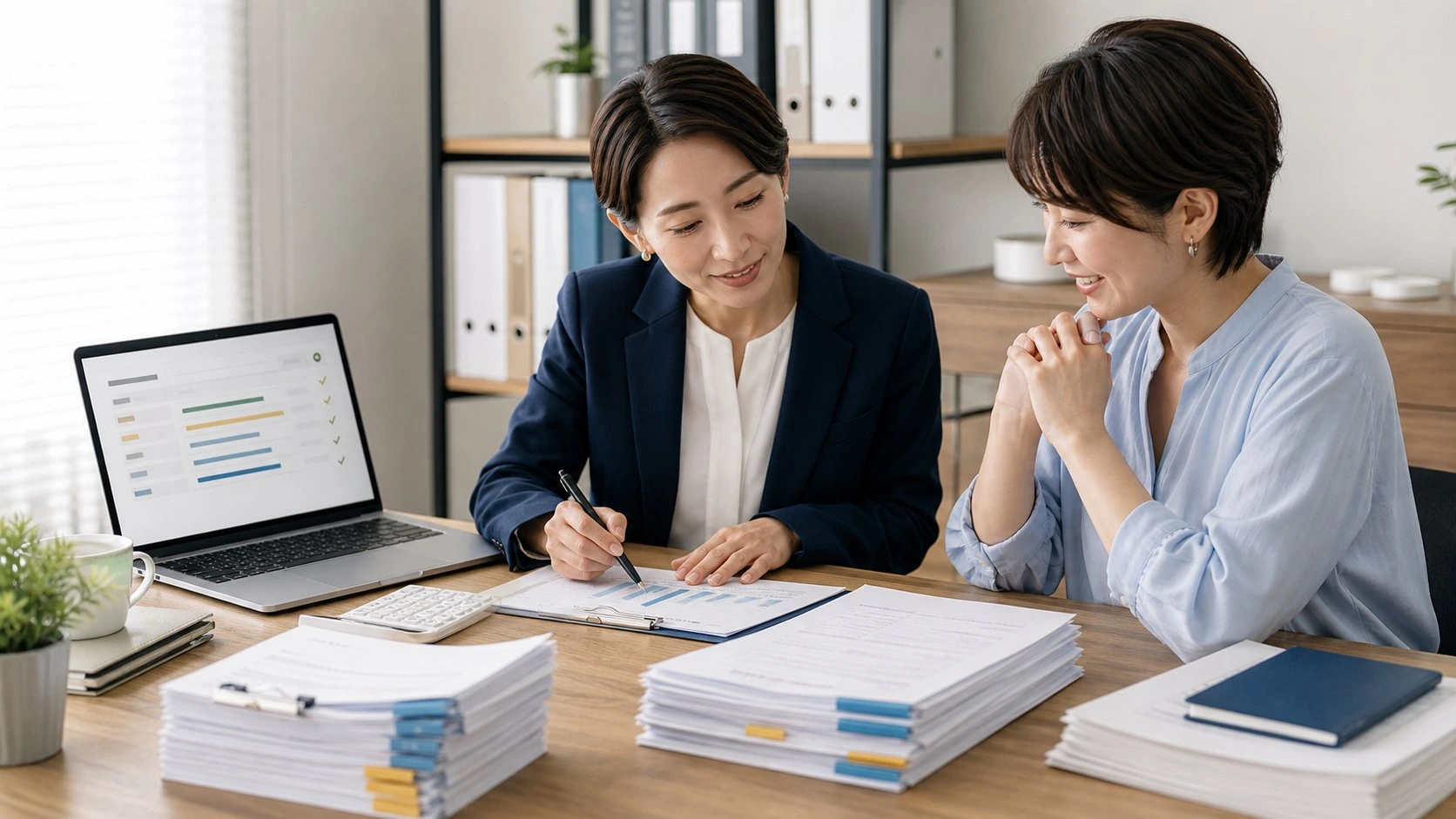 会計・経理の領収書整理を進める業務改善イメージ