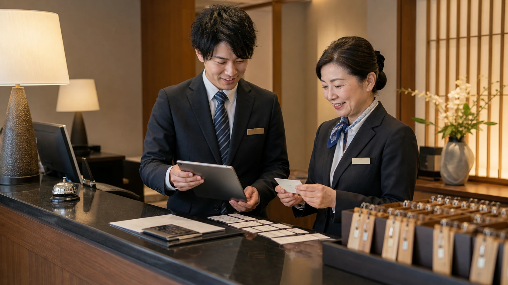 宿泊・観光の業務改善イメージ